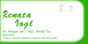 renata vogl business card